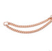 Double Curb Chain in Gold from Hialeah in rose gold