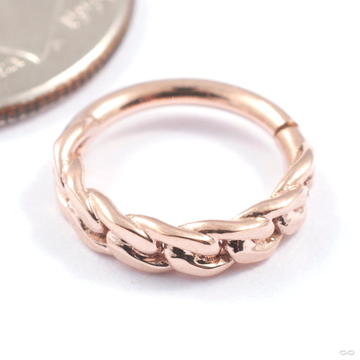 Downtown Seam Ring in Gold from Tawapa in rose gold