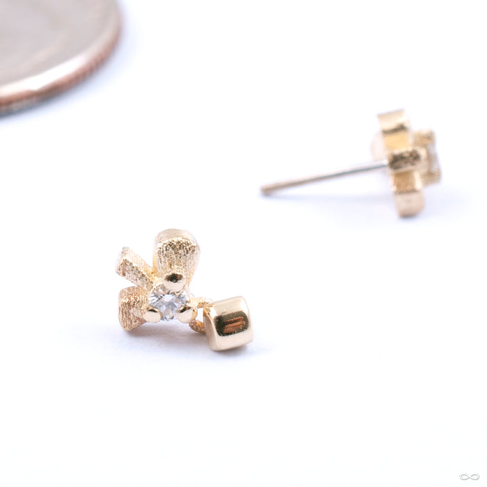 Droplet Press-fit End in Gold from Pupil Hall in yellow gold