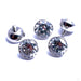 Extreme Low Profile Gem Ball Threaded End in Titanium from Industrial Strength with clear CZ
