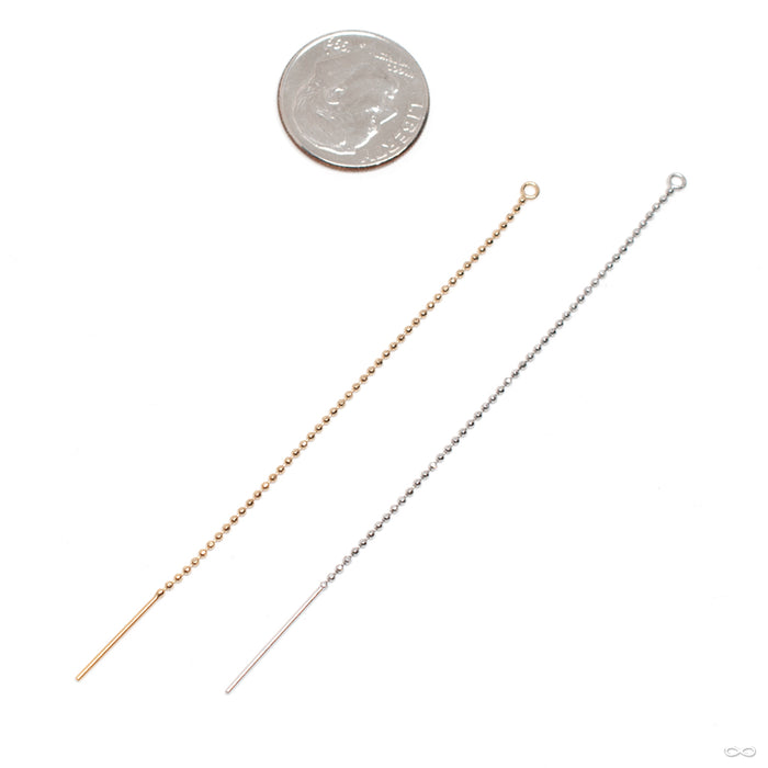 Faceted Bead Threader Charm in Gold from Hialeah in various materials