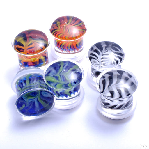 Feather Plugs from Gorilla Glass in Assorted Colors