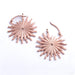 Galaxy Earrings from Buddha Jewelry in rose-gold-plated brass