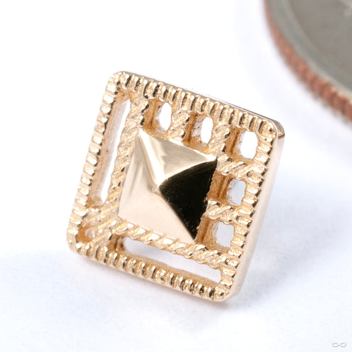 Gamma 04 Press-fit End in Gold from Tether Jewelry in yellow gold
