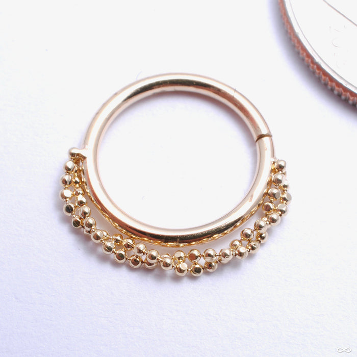 Garland Seam Ring in Gold from Pupil Hall in yellow gold