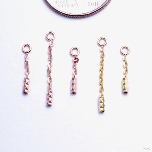Geo Charm in Gold from Pupil Hall in assorted sizes