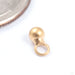Gold Ball Charm in Gold from Modern Mood in yellow gold, back view