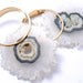 Large Halo in Yellow Gold with Fluorite Stalactites from Buddha Jewelry