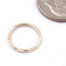 Textured Seam Ring in Gold from Vira Jewelry with hammered finish