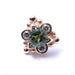 Helana Press-fit End in Gold from BVLA with Seafoam Tourmaline & Clear CZ