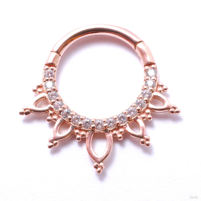 Indra Clicker in Gold from Buddha Jewelry in rose gold