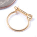 Joy Hinged Ring in Gold from Quetzalli back view