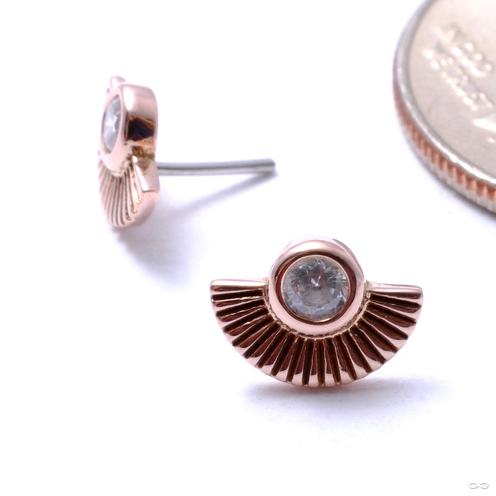 Kahlo Press-fit End in Gold from Buddha Jewelry in rose gold