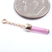Kiss Me Charm in Gold from Quetzalli in yellow gold with pink tourmaline