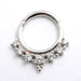 Lala Clicker in Gold from Buddha Jewelry in white gold with Clear CZ