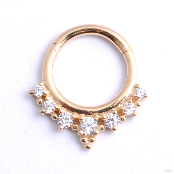 Lala Clicker in Gold from Buddha Jewelry with Clear CZ