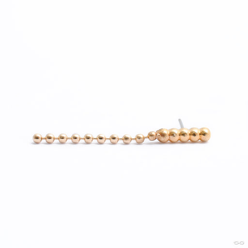 Large Bella Kite Press-fit End in Gold from Quetzalli in yellow gold