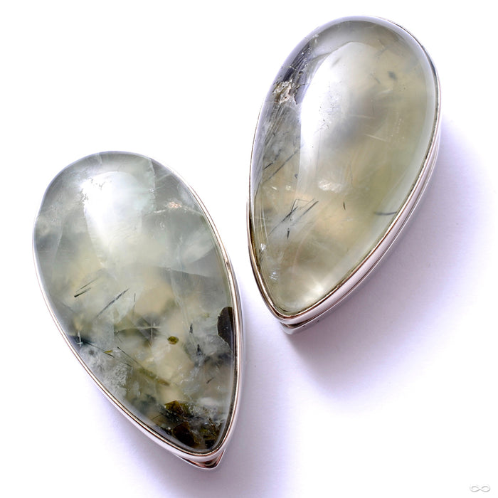 Large Stone Spade Weights from Diablo Organics with prehnite
