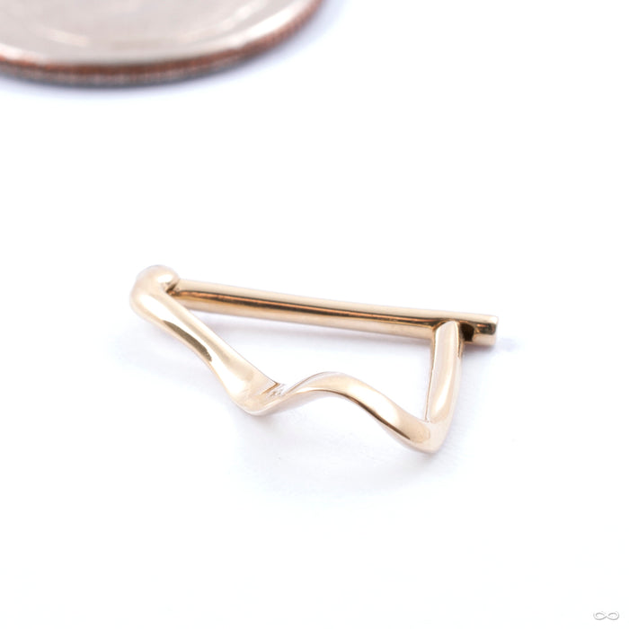 Lead Astray Hinged Ring in Gold from Pupil Hall in yellow gold