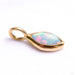 Leaf Charm in Gold from Auris Jewellery in yellow gold with white opal