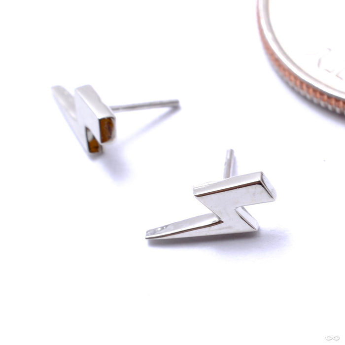 Lightning Bolt Press-fit End in Gold from Anatometal in white gold