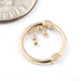 Liminality Dangle Clicker in Gold from Pupil Hall in yellow gold with diamonds in right orientation