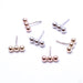 Linear Tri Bead Press-fit End in Gold from BVLA in assorted materials