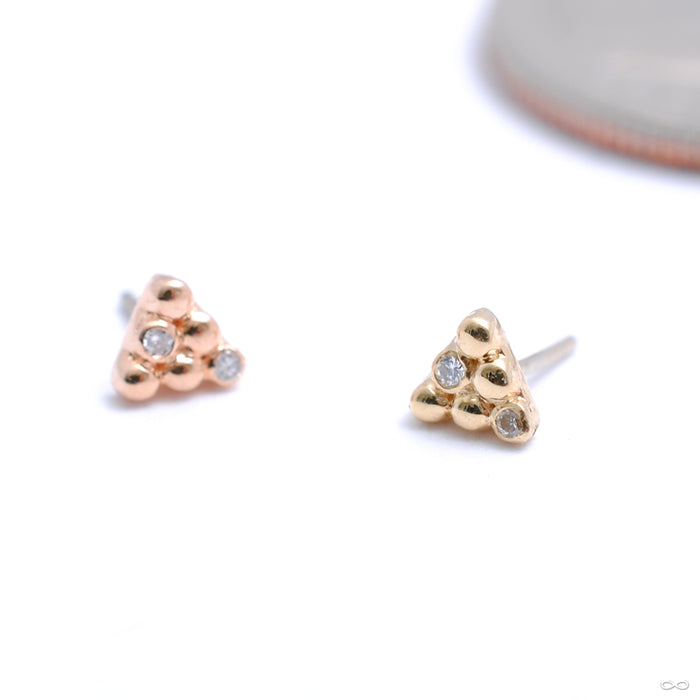 Little Secret 6 Bead Press-fit End in Gold from Pupil Hall in assorted materials