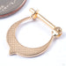Luna Hinged Ring in Gold from Quetzalli yellow gold back view