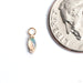 Marquise Charm in Gold from Quetzalli with white opal