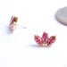 Marquise Fan Press-fit End in Gold from Anatometal with salmon pink