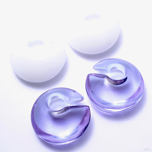 Mini Eclipse Weights from Gorilla Glass in white and lavender
