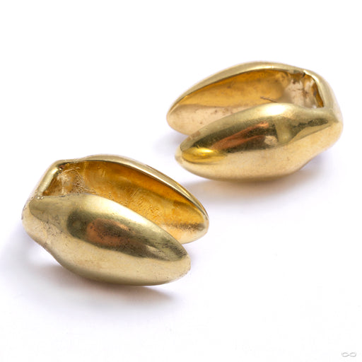 Mini Oval Weights from Namaste Nomadas in yellow brass