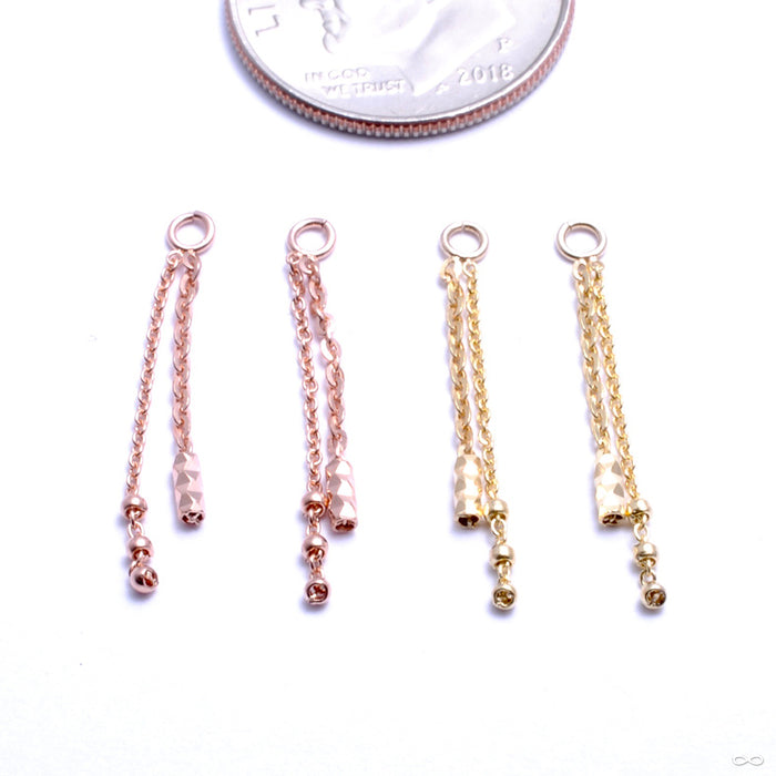 Mixed Bag Charm in Gold from Pupil Hall in assorted materials