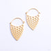 Nirvana Earrings from Tether Jewelry in yellow gold