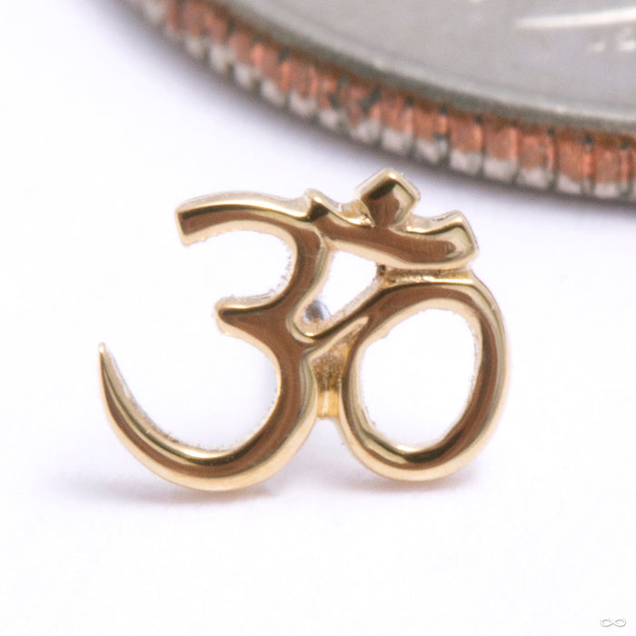 Ohm Press-fit End in Gold from Auris Jewellery in yellow gold