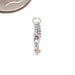 One Single Stone Charm in Gold from Hialeah in white gold