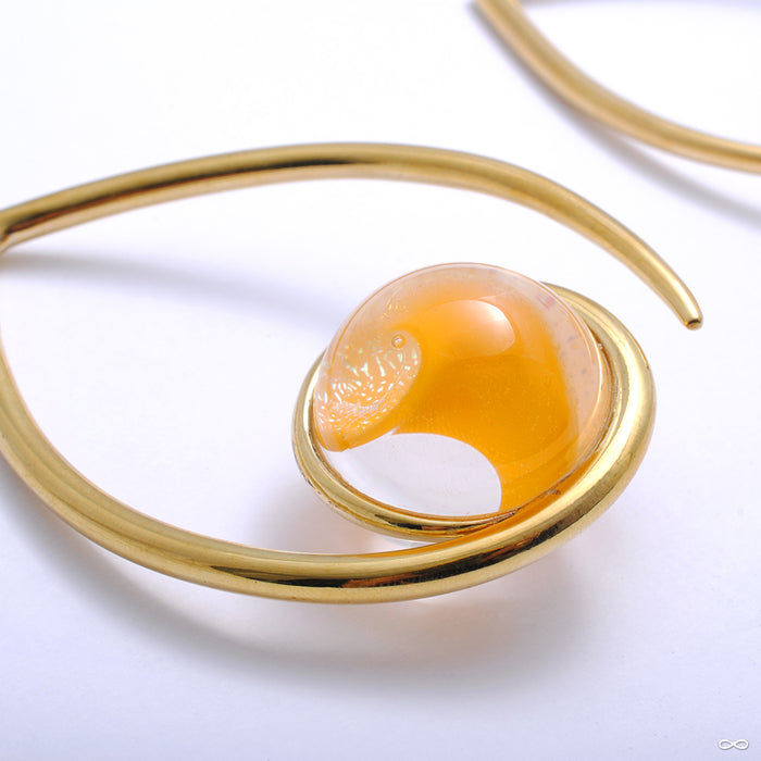 Orb Weights from Gorilla Glass and Diablo Organics with orange glass