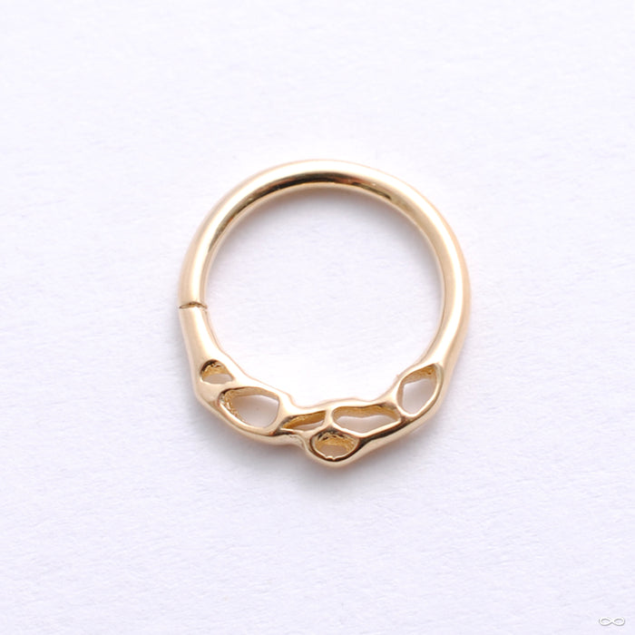 Otherworldly Seam Ring in Gold from Pupil Hall in yellow gold
