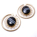 Oval Puj Ju Hoops with Banded Agate from Diablo Organics