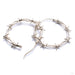Pamela Earrings from Maya Jewelry in white brass