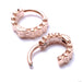 Penrose Clicker from Tether Jewelry in rose gold open hinge
