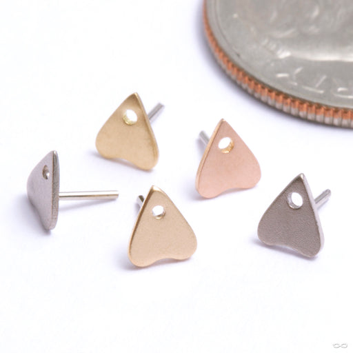 Planchette Press-fit End in Gold from Phoenix Revival Jewelry in assorted materials