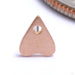 Planchette Press-fit End in Gold from Phoenix Revival Jewelry in rose gold frosted