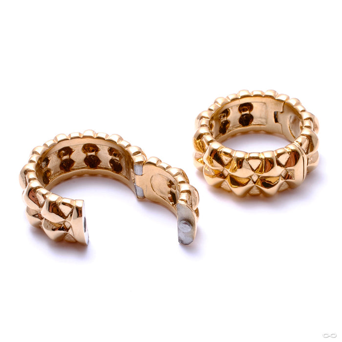 Portal Weights from Tether Jewelry in yellow gold