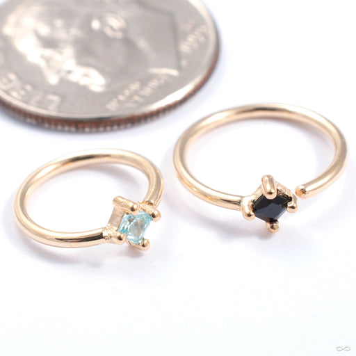 Princess Fixed Bead Ring in Gold from Quetzalli in various sizes and materials