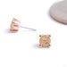 Prong-set Gemstone Press-fit End in Gold from Buddha Jewelry with rutilated quartz