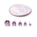 Prong-set Gemstone Press-fit End in Titanium from NeoMetal in Morganite