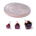 Prong-set Gemstone Press-fit End in Gold from LeRoi with garnet