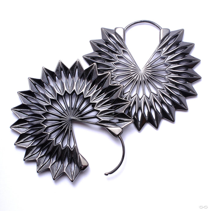 Protea Earrings from Tether Jewelry in obsidian